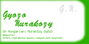 gyozo murakozy business card