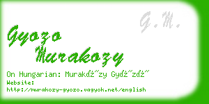 gyozo murakozy business card